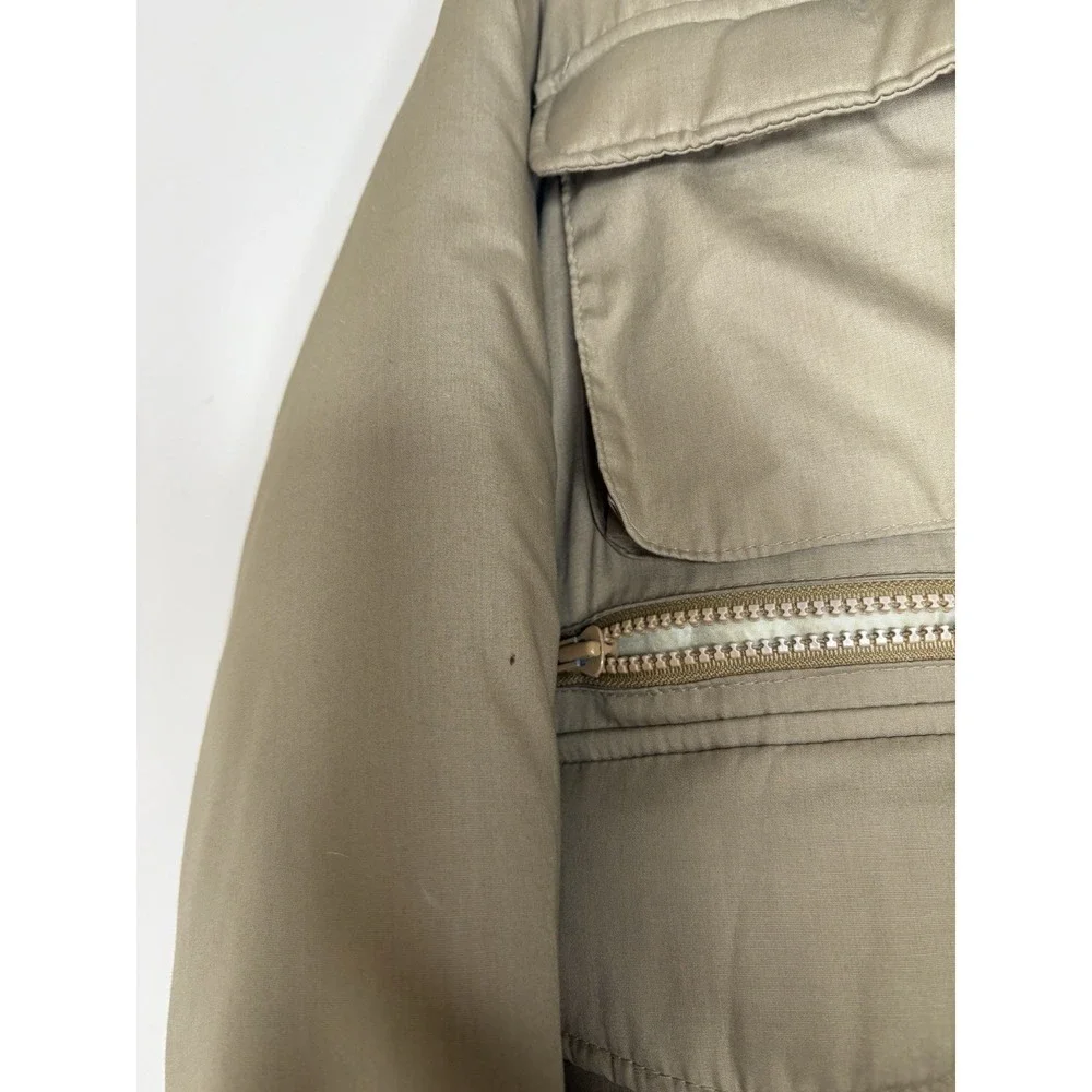 Aircrews Only Camel Goose Feather Jacket Vintage‎ Men's Large Minor Flaws